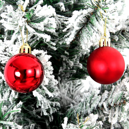 24Pcs Christmas Balls for Christmas Tree Pendants Shatterproof Christmas Balls Xmas Ornaments 2024 Navidad Gift Home Decorations